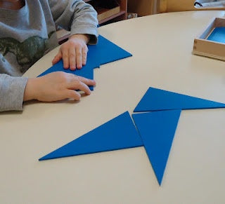 Montessori Wooden Constructive Triangles (Blue Set 4 boxs) – Geometry & Shapes Educational Material