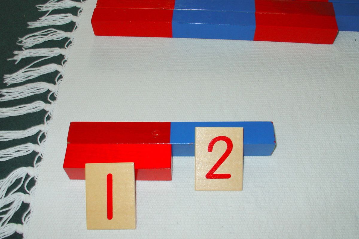 Montessori Wooden Number Rods Set – 10 Pieces Math & Counting Learning Material