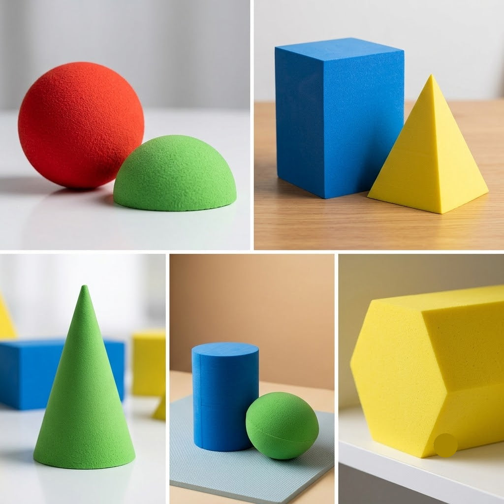 Montessori Geometrical Solids Wooden Educational Material
