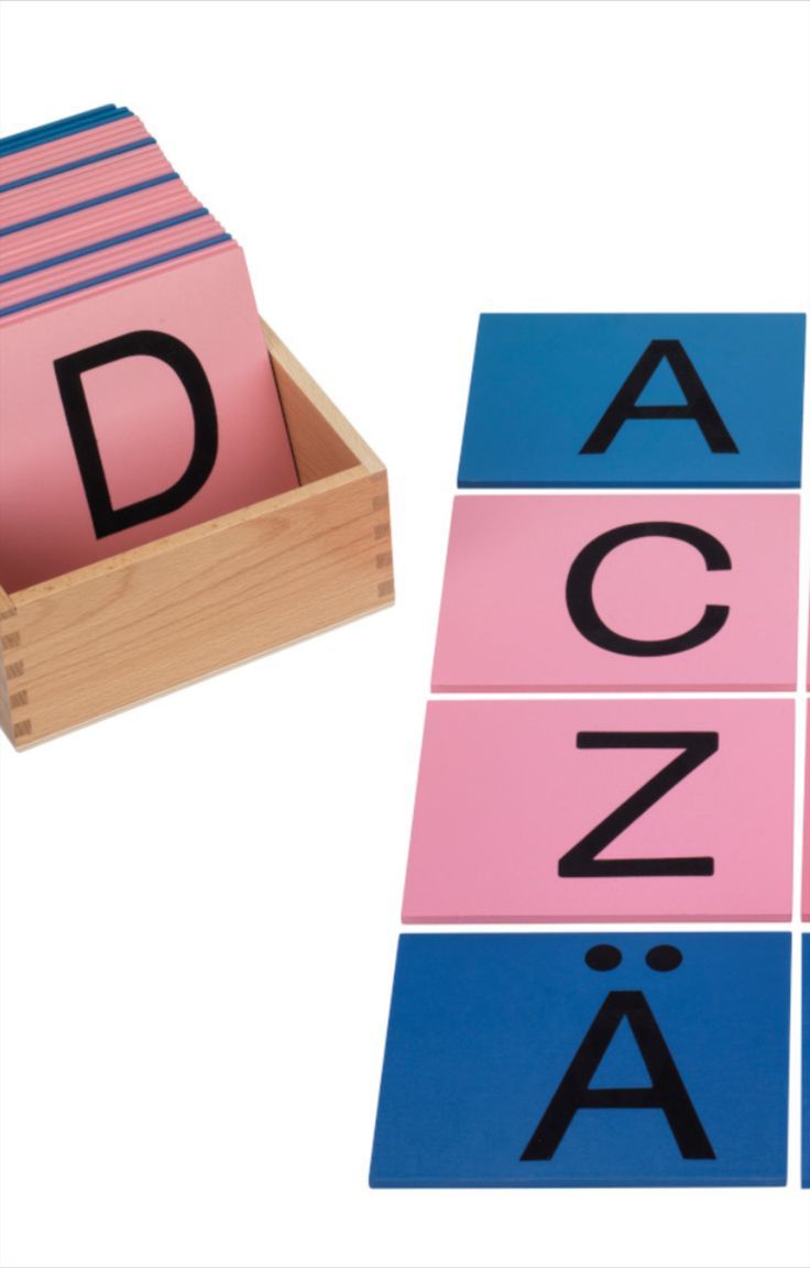 Montessori Sandpaper Capital Letters Set – Wooden Alphabets Learning Toy