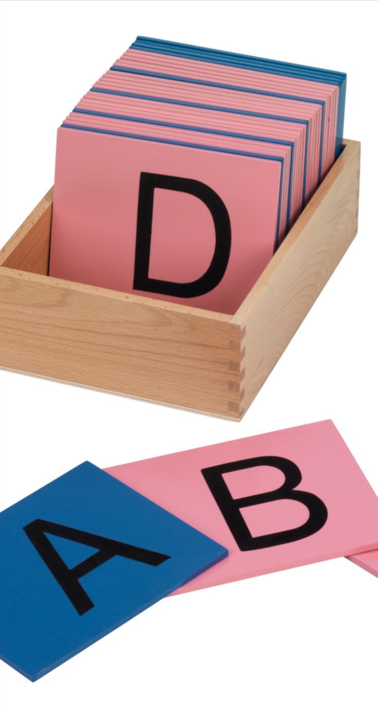 Montessori Sandpaper Capital Letters Set – Wooden Alphabets Learning Toy