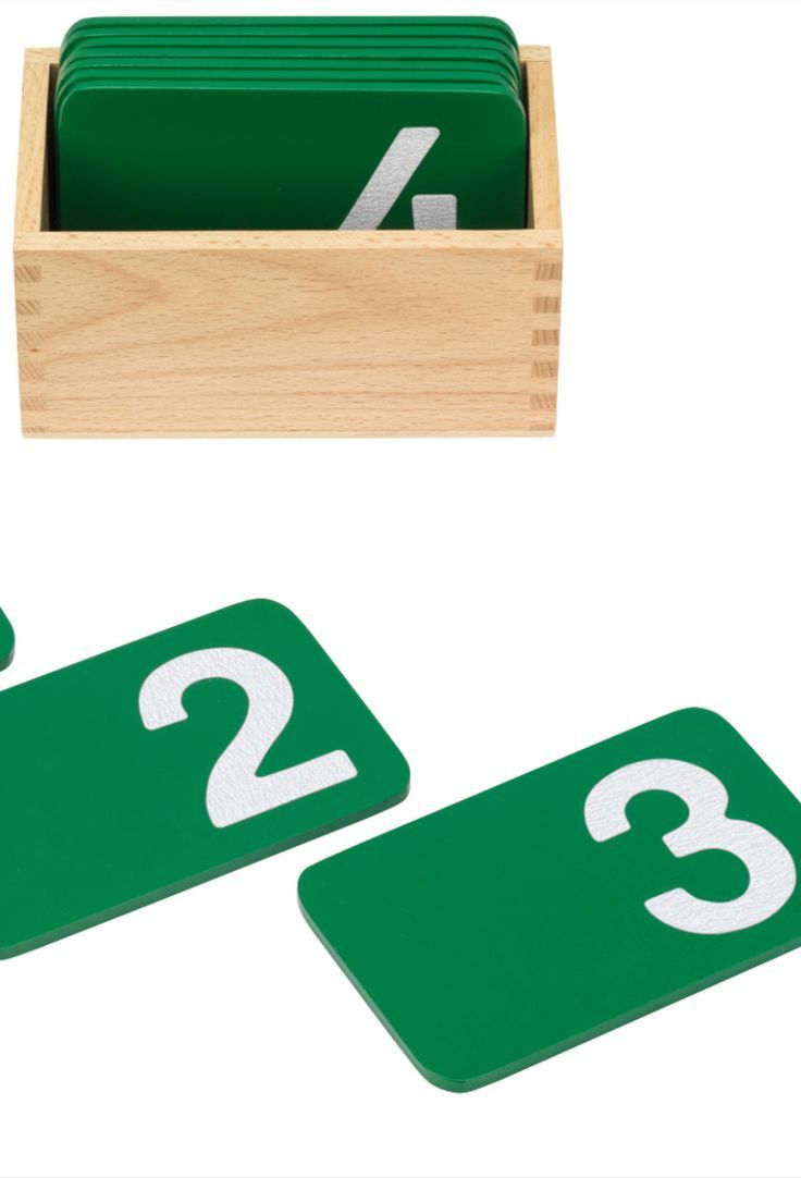 Montessori Sandpaper Numbers Set (0-9) – Wooden Math Tracing Cards with Storage Box