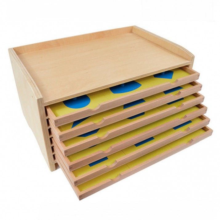Montessori Wooden Geometric Cabinet – Premium Shapes & Geometry Educational Material