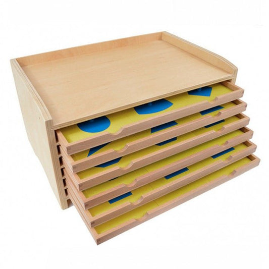 Montessori Wooden Geometric Cabinet – Premium Shapes & Geometry Educational Material