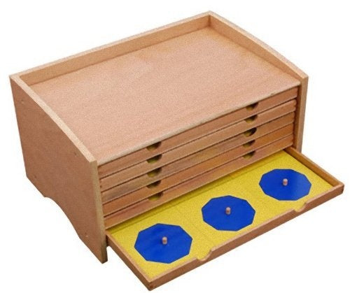 Montessori Wooden Geometric Cabinet – Premium Shapes & Geometry Educational Material