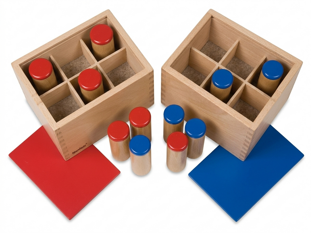 Sound Box in Wooden 2 Box & Cylinders