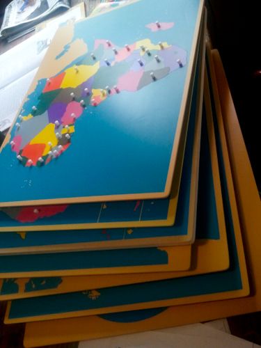 Wooden Montessori Map of Pakistan Educational Learning Material