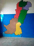 Wooden Montessori Map of Pakistan Educational Learning Material